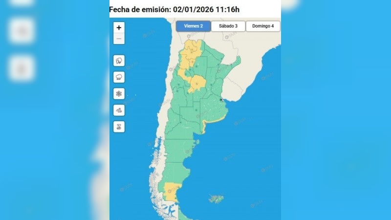 Tormentas fuertes y granizo: hay siete provincias bajo alerta meteorológica