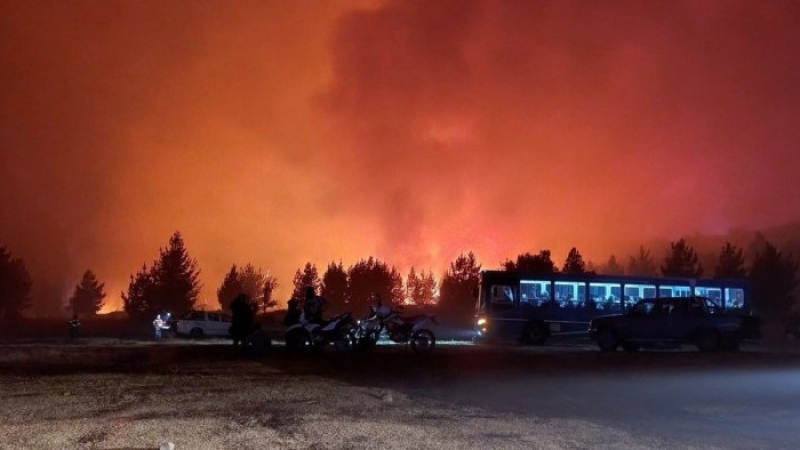 Chubut declaró la emergencia por un incendio fuera de control en la zona de Puerto Patriada