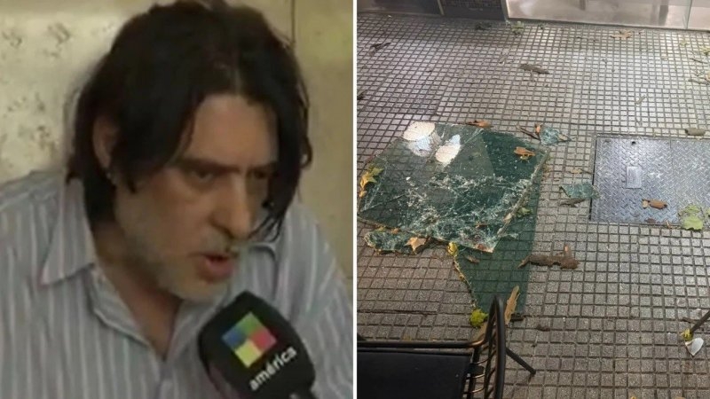 “Estoy vivo para contarlo”, habló el hombre al que se le cayó un vidrio encima