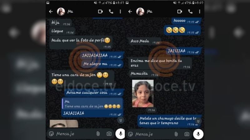 “Cara de Sajen”, “denso” y “me dio agua con gusto a mierda”: los chats de Tania durante el encuentro