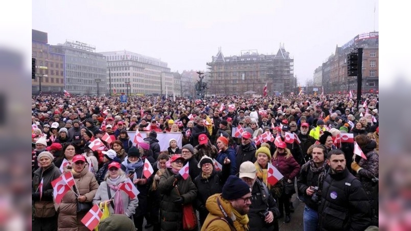 Protestas en Copenhague: Miles de daneses rechazan el avance de EE. UU. sobre Groenlandia