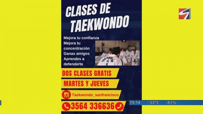 El Centro Vecinal de Barrio San Martin invita a sumarse a clases de Taekwondo