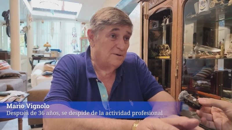 Después de 36 años, Vignolo se despide de la actividad profesional