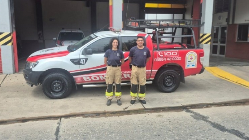 Brigadistas forestales de San Francisco viajaron a Chubut para combatir los incendios