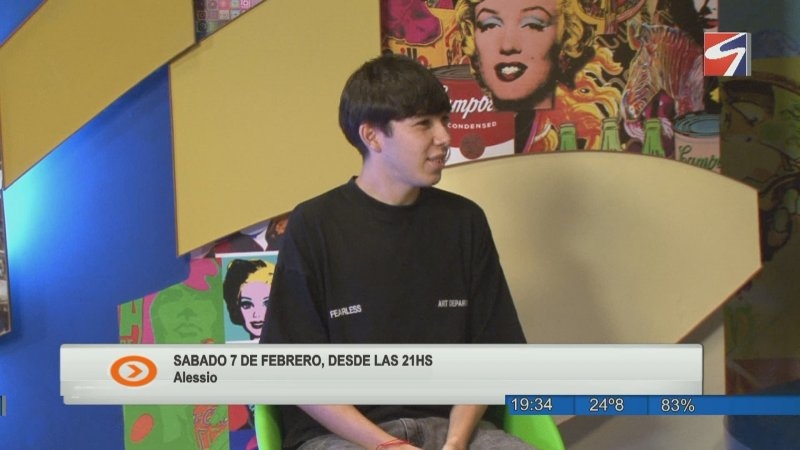 Alessio se presentará en el Paseo de Colores de Pasaje Cornaglia