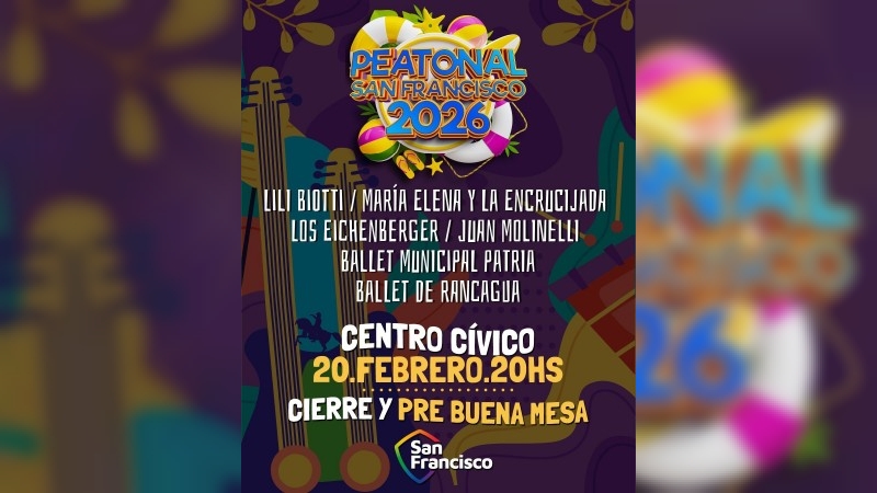 Se viene el cierre de la Peatonal San Francisco  2026 y la Pre Buena Mesa