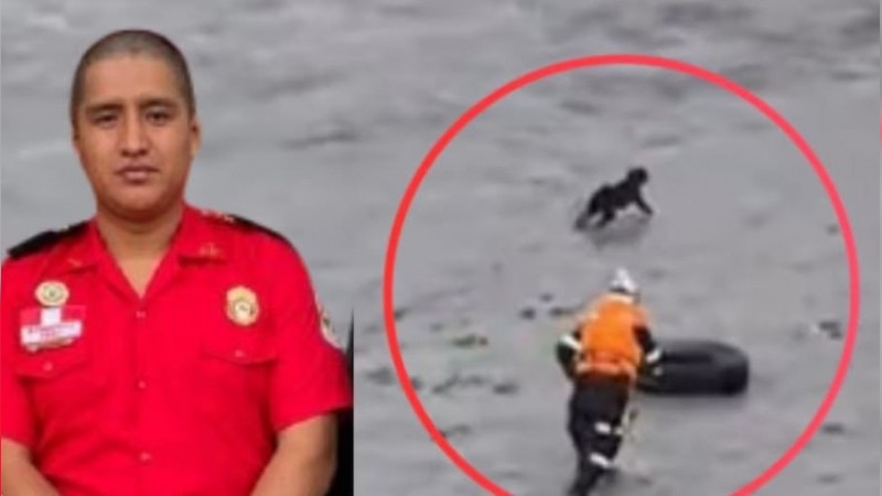 Desaparece un bombero tras intentar rescatar a un perro en el río Rímac