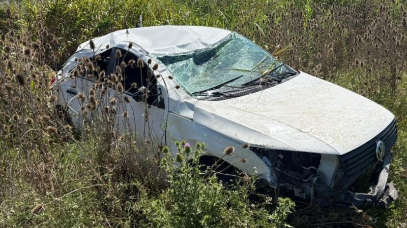 Devoto: Accidente de tránsito con vuelco en Ruta 19