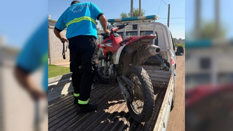Secuestro de motocicleta por Art. 111 C.C.C.