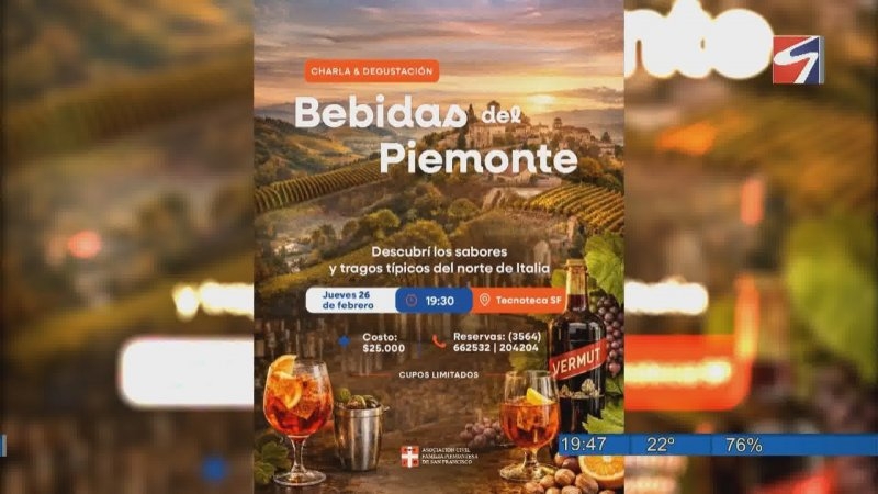 Charla y degustación sobre bebidas del Piemonte en la Tecnoteca