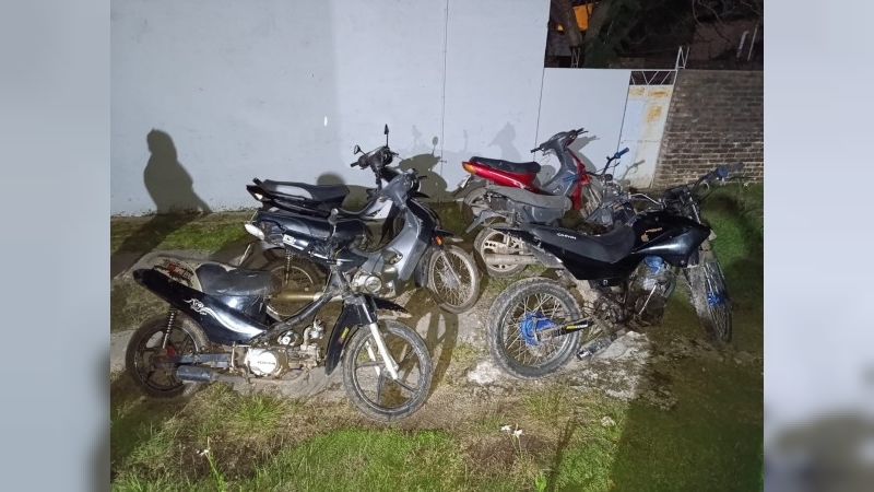 Operativo saturación en Porteña: un detenido y varias motocicletas secuestradas