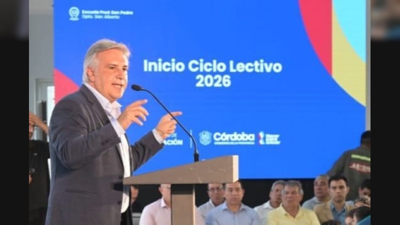 Llaryora abrió el ciclo lectivo 2026 y anunció nuevas inversiones para potenciar la educación en Córdoba