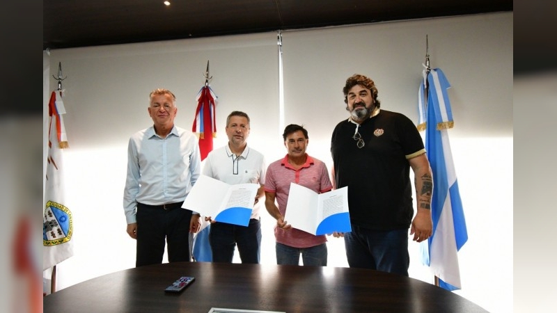 La Municipalidad firmó un convenio de comodato con el Club Atlético La Milka