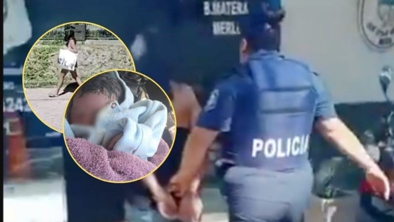 Detuvieron a la madre del bebé recién nacido que fue encontrado dentro de una bolsa