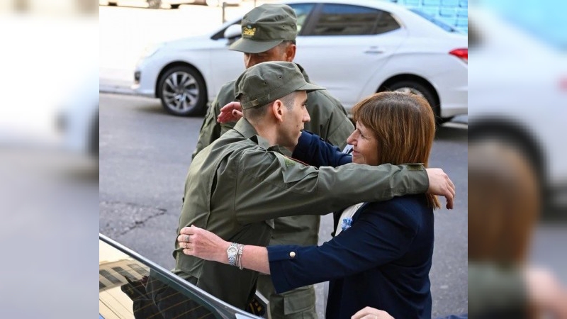 Bullrich recibió a Nahuel Gallo y dijo que hubo un intento de “apropiación” por parte de la AFA