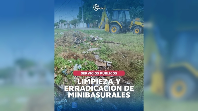 Limpieza y erradicación de minibasurales