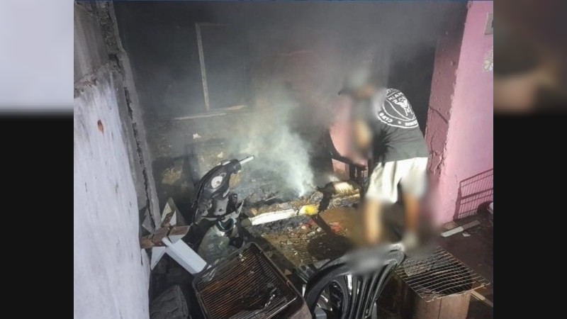  Incendio controlado en una vivienda de barrio San Francisco