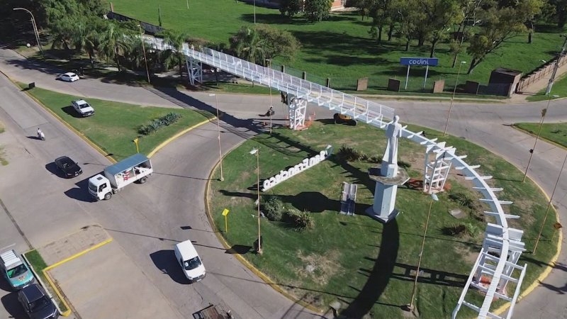 La bicisenda desde las alturas
