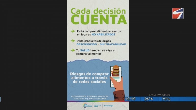 Advierten sobre los riesgos de comprar alimentos caseros por redes sociales