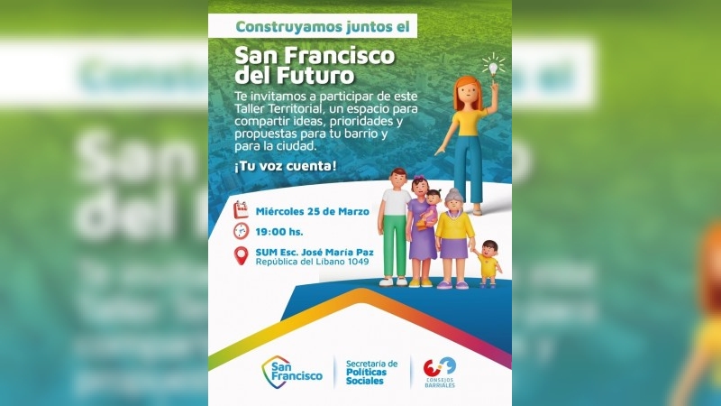 Gran cantidad de inscriptos para el primer encuentro de “San Francisco del futuro”
