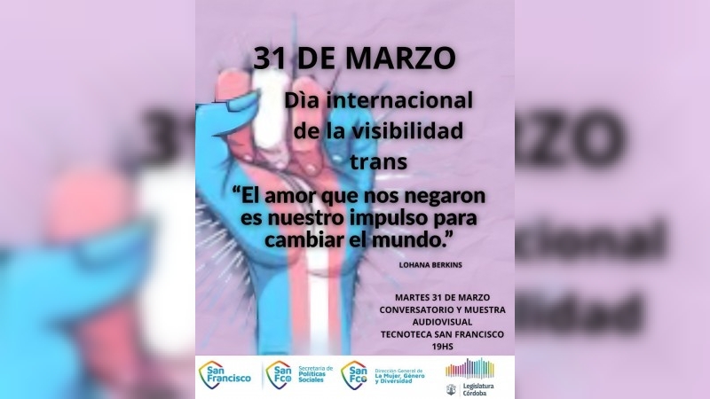 Organizan conversatorio y muestra audiovisual por el Día Internacional de la Visibilidad Trans