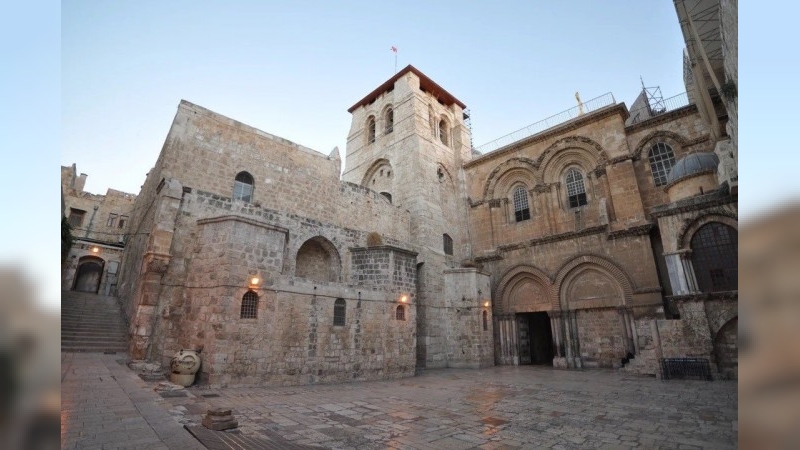La policía israelí impidio la Misa del Domingo de Ramos en el Santo Sepulcro