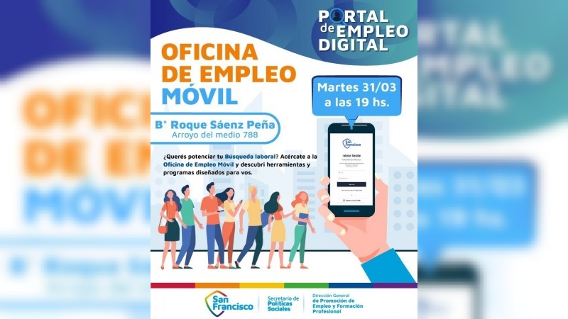 La Oficina de Empleo Móvil llega a Barrio Roque Sáenz Peña