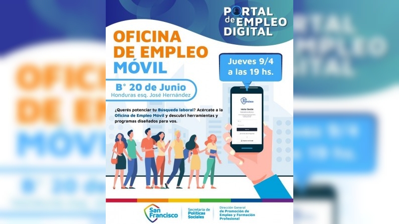 La Oficina Móvil de Empleo llega a barrio 20 de Junio