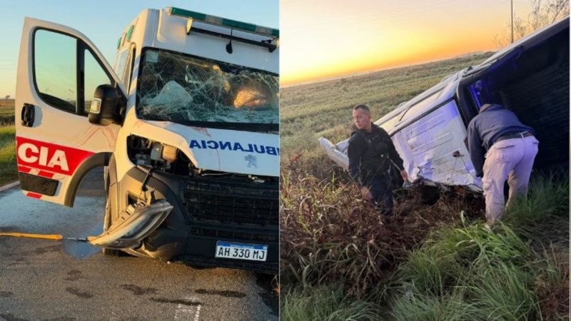 Tragedia en Córdoba: chocaron una ambulancia y una camioneta y murió un hombre