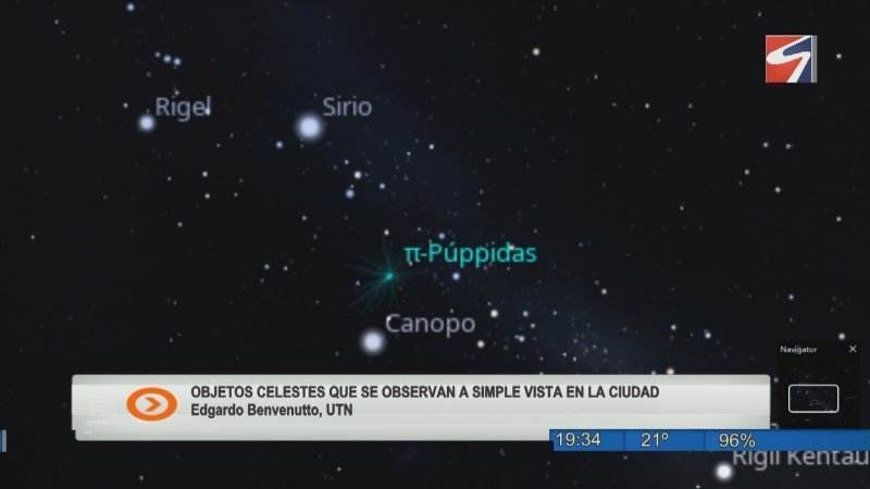 Mapa del cielo con el Observatorio Astronómico de la UTN San Francisco: mes de abril