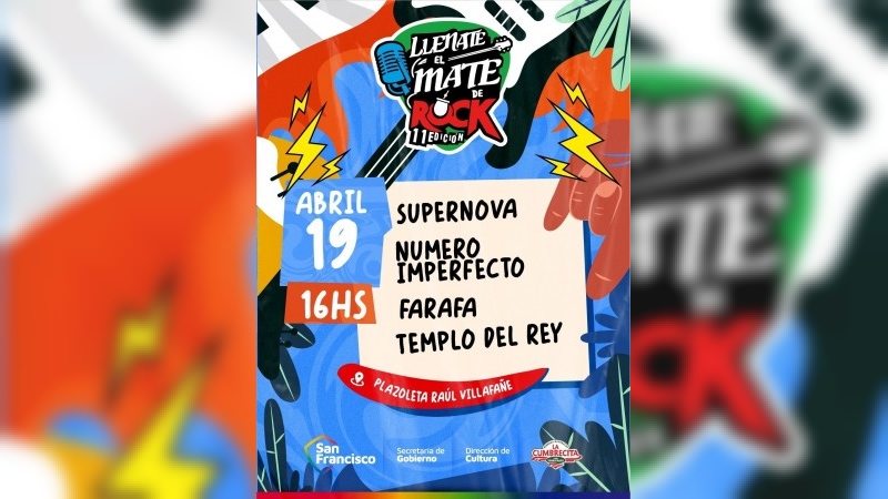 Nueva fecha del “Llenate el Mate de Rock”