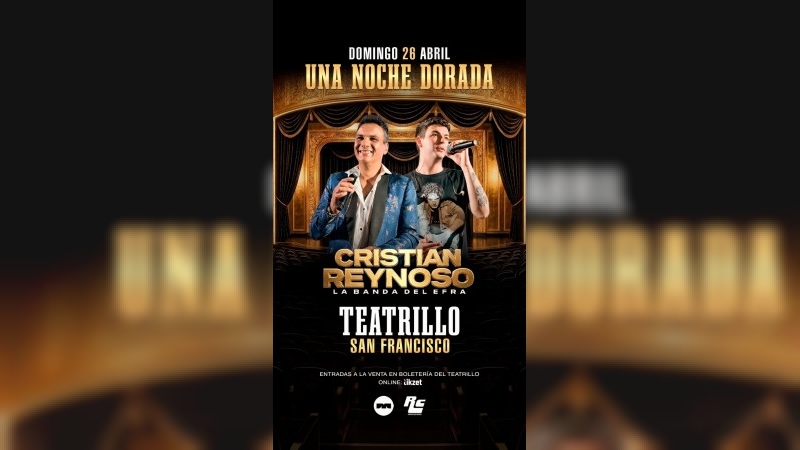 Cristian Reynoso llega a El Teatrillo con LA NOCHE DORADA para los amantes del cuarteto