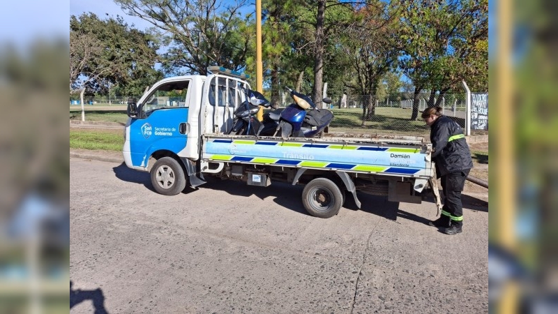 Secuestran dos motocicletas en un control vehicular
