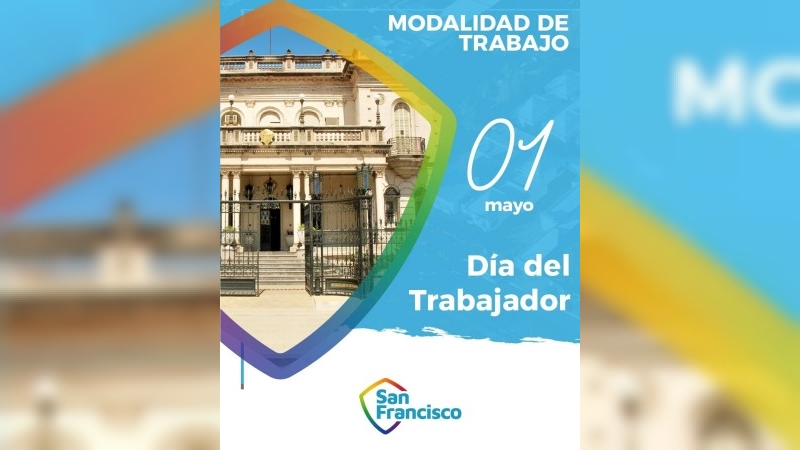 1º de Mayo: modalidad de trabajo en dependencias municipales 