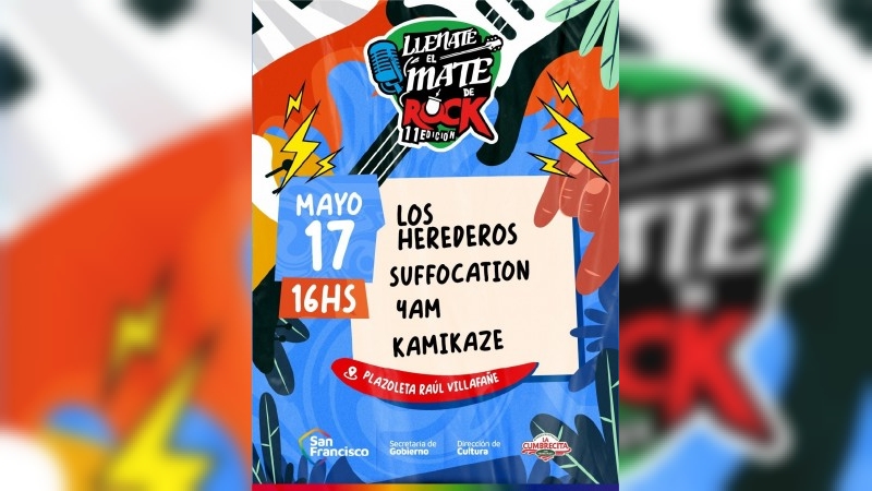 Nueva fecha del “Llenate el Mate de Rock”