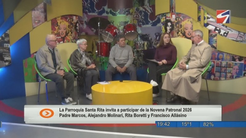 La Parroquia Santa Rita invita a participar de la Novena Patronal 2026