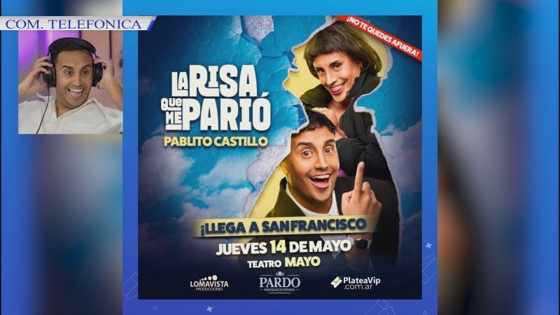 Pablo Castillo llega a San Francisco con su espectáculo “La risa que me parió”