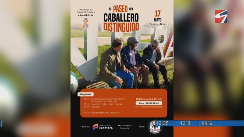 “El Paseo del Caballero Distinguido” llega a Frontera para concientizar sobre el cáncer de próstata