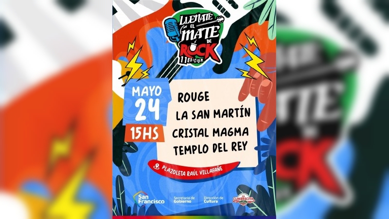 Nueva jornada del “Llenate el Mate de Rock” este domingo