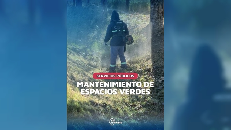 El municipio sigue  trabajando en el cuidado y puesta en valor de los  espacios verdes 