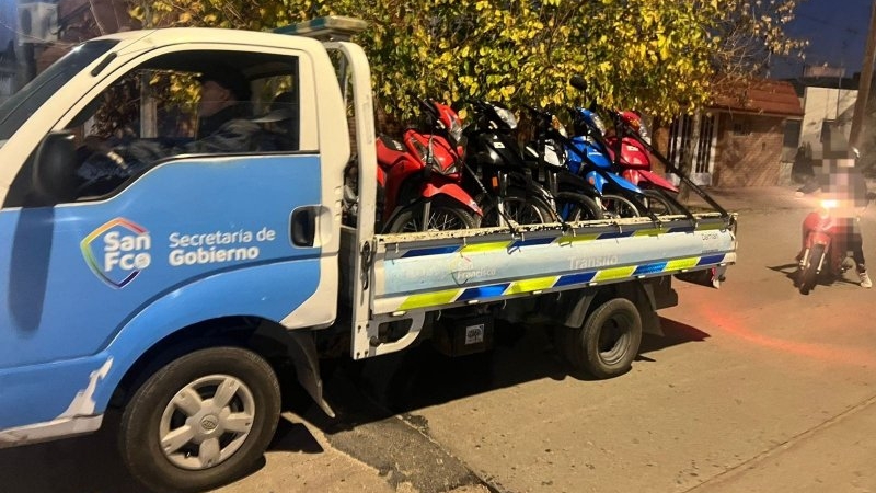 Operativo interfuerzas en San Francisco y Frontera: un detenido, secuestro de motos y procedimientos por drogas