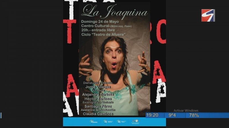 “La Joaquina” llega al Centro Cultural con una nueva edición del ciclo “Teatro de Afuera”