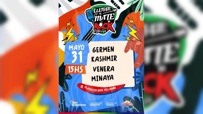 Este domingo se viene una nueva edición de “Llenate el mate de rock”