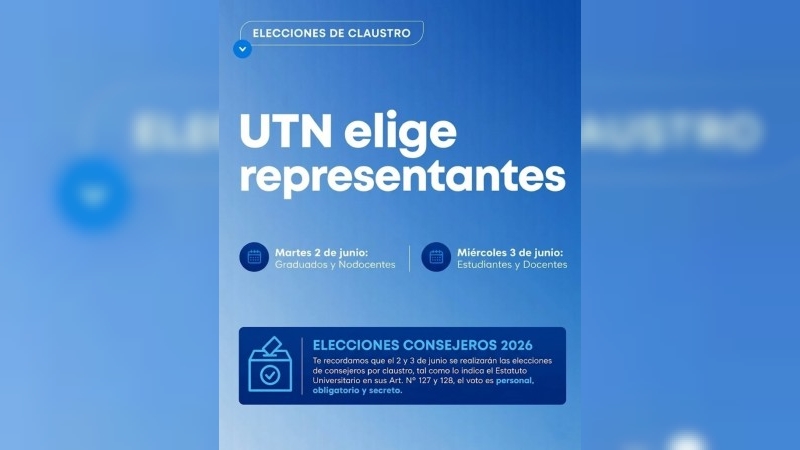UTN elige representantes